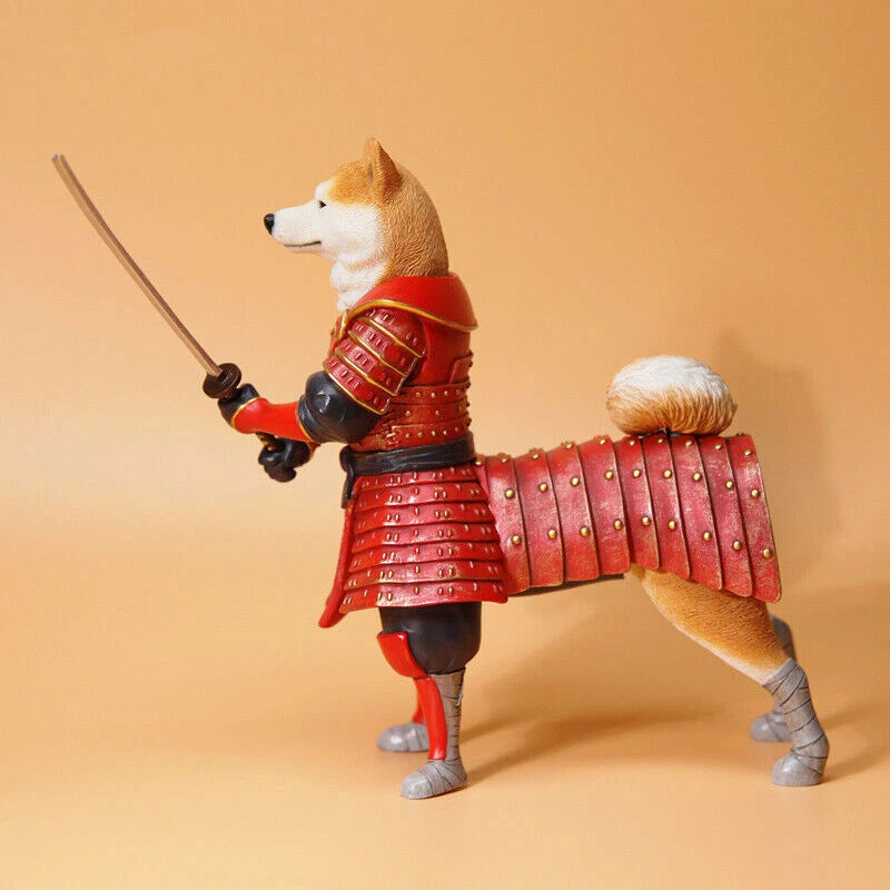 Warrior Shiba Inu Weapon 1/6 Figure Dog Standing Model Toy Pet Gift Collectible 07FC0E-D4 - KOEEK