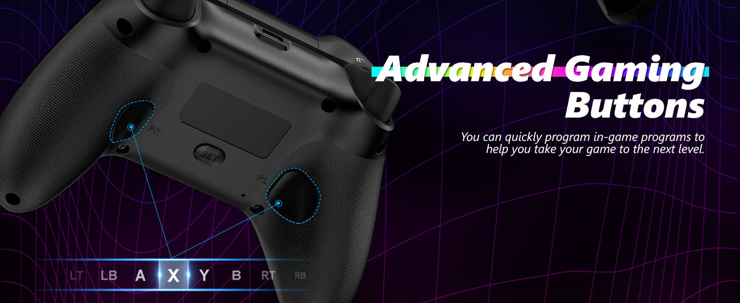 Wireless RGB Light Controller For Xbox Series X|S Xbox One, PC Christmas Gift 07FC0E-D4 - KOEEK