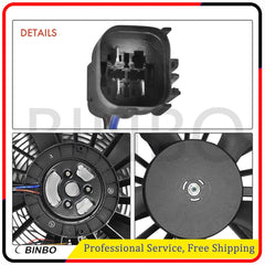 A/C Radiator Condenser Cooling Fan for BMW E53 X5 2000-2006 64546921381 07FC0E-D4 - KOEEK