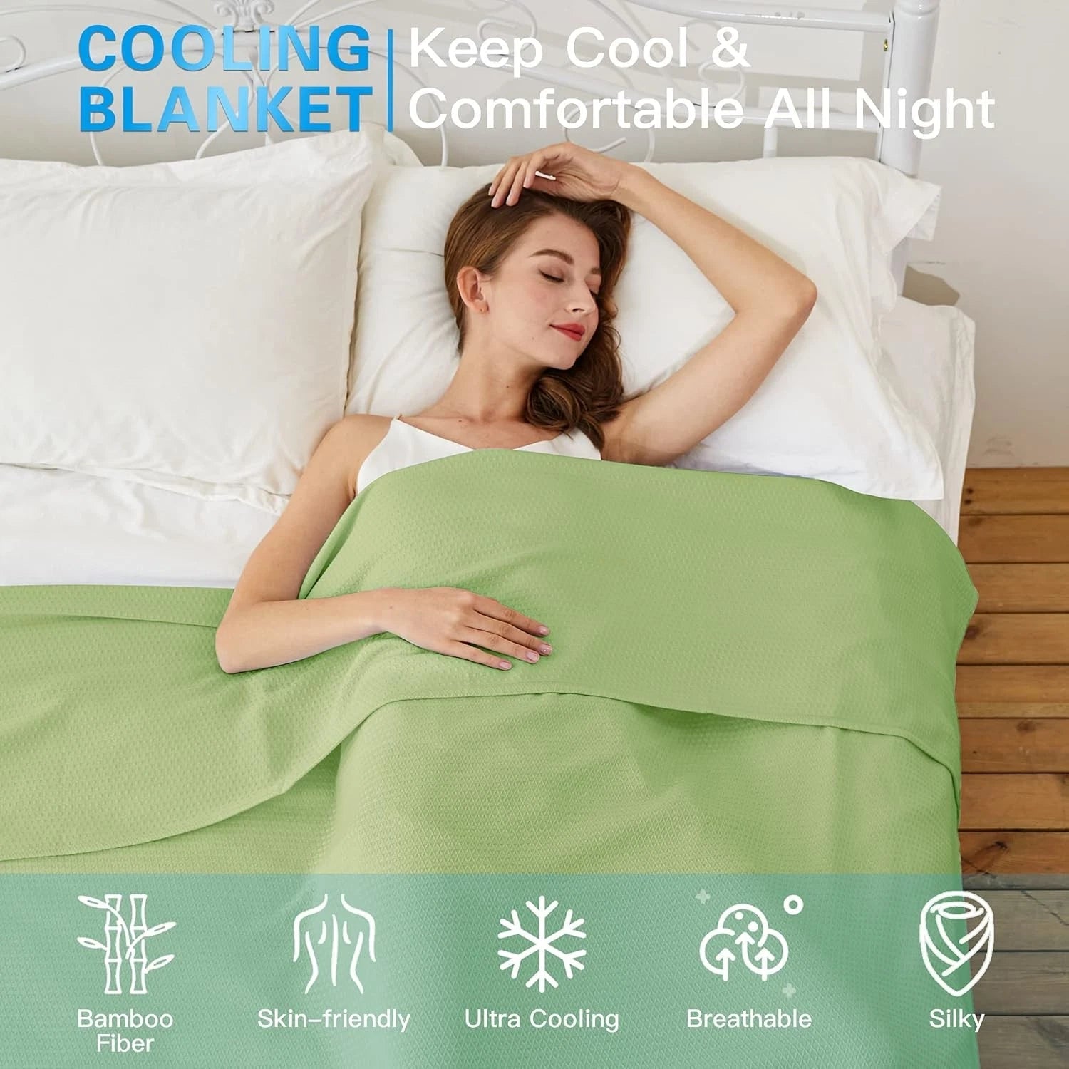 Cooling blanket, soft, comfortable, lightweight, suitable for all seasons 07FC0E-D4 - KOEEK
