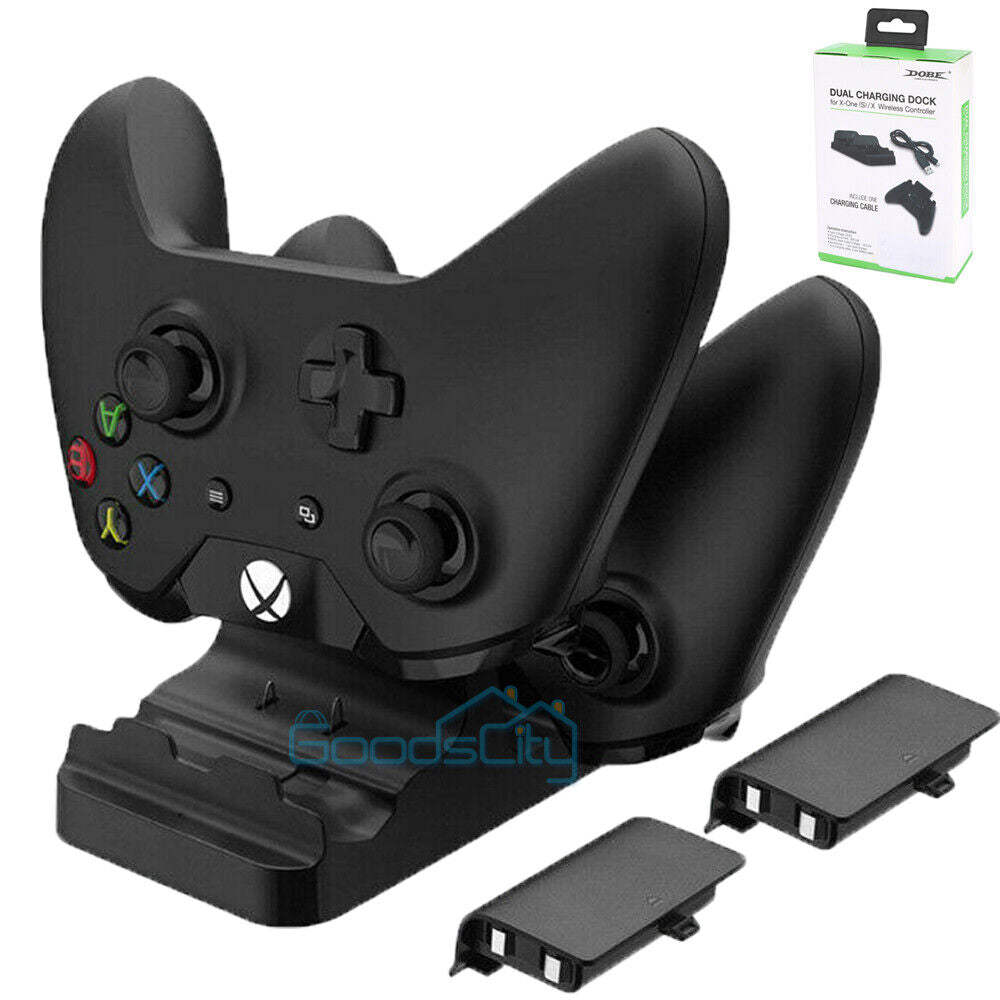 ny til Xbox One Play and Charge Kit Genopladelig batteripakke og opladningsdock