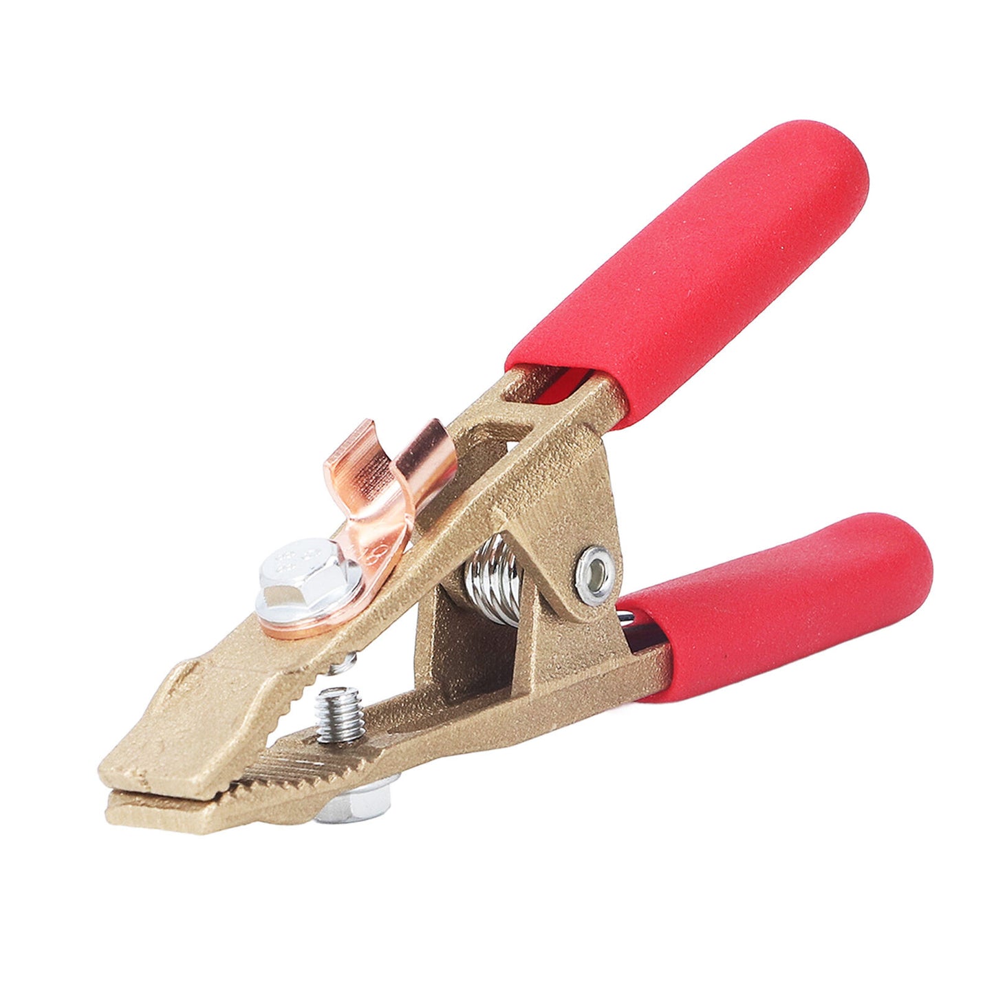 new A Shape Earth Wire Clamp Brass Grounding Clamp Argon Arc Welding Pliers 260A koeek - KOEEK