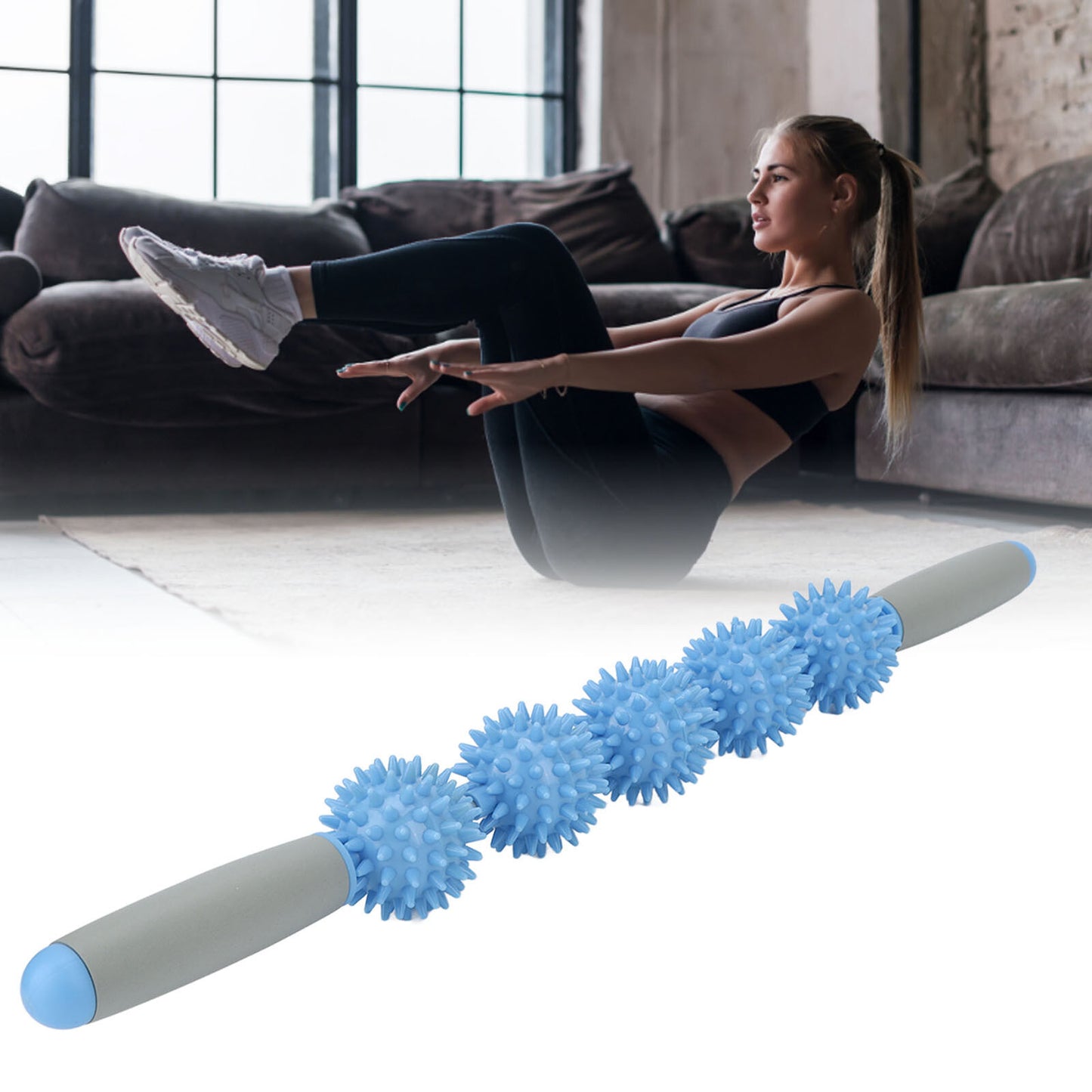 new Muscle Relaxation Roller Muscle Roller Stick Fascia Blaster Five Balls HGF koeek - KOEEK