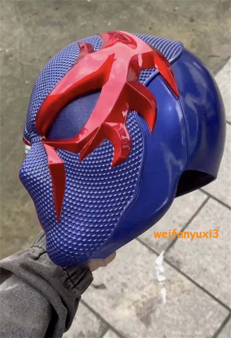 Marvels Spider-man 2099 Helmet 1:1 Wearable FRP Mask Halloween Cosplay Prop Gift 07FC0E-D4 - KOEEK