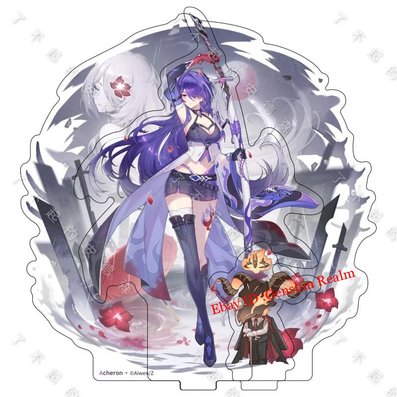 Anime Honkai: Star Rail Acheron Deluxe Acrylic Desktop Stand Figure Collection 07FC0E-D4 - KOEEK