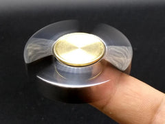 Brass+Stainless Steel Gear Linkage Hand Spinner Top Finger Toy EDC Bearing Gyro 07FC0E-D4 - KOEEK