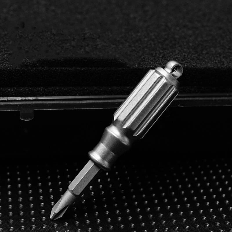 Mini Titanium EDC S2 Steel Screwdriver Portable Outdoor pocket Multi Tools 07FC0E-D4 - KOEEK
