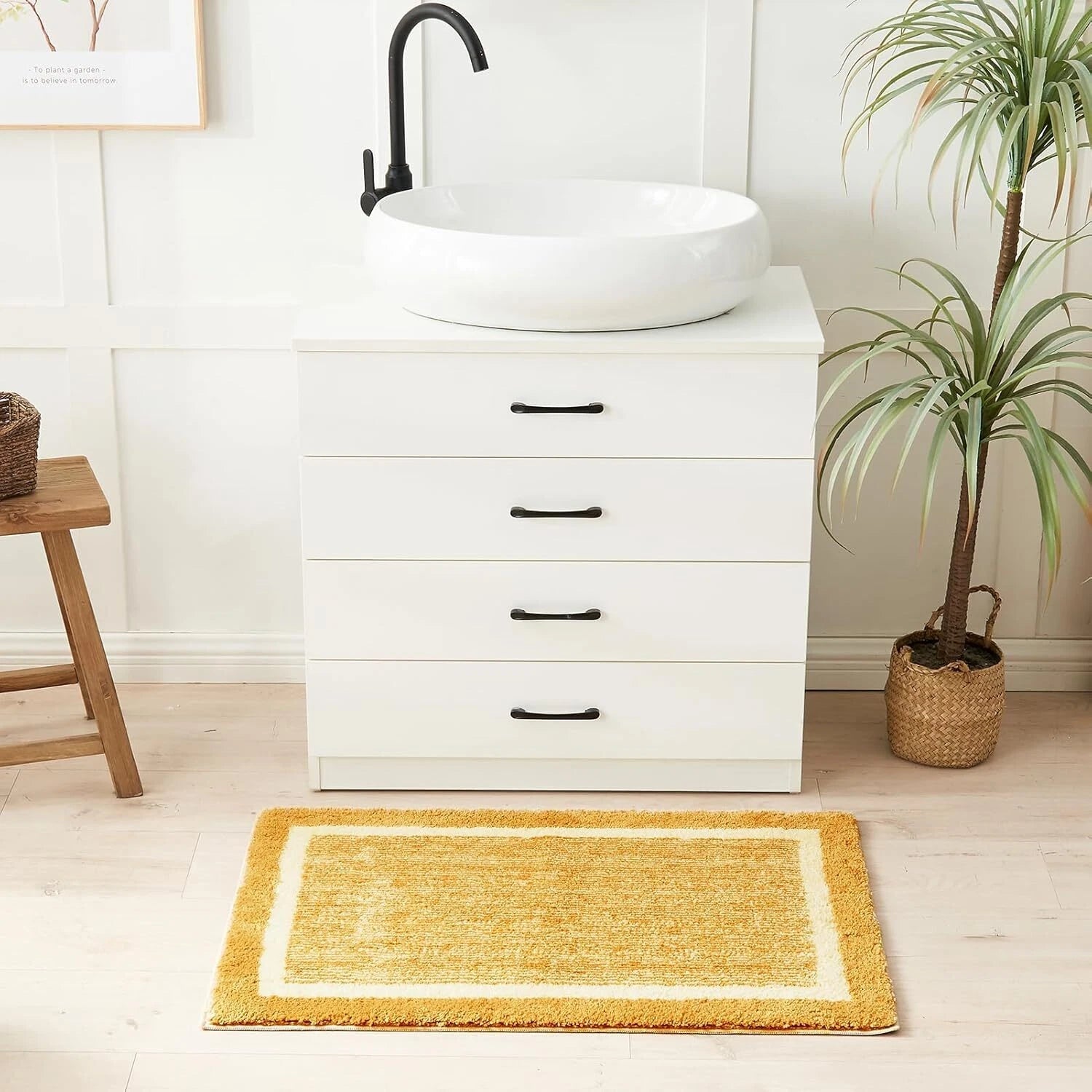 Bath mats for Bathroom Non Slip, Fluffy Shaggy Bath Rugs for Bathroom Washable 07FC0E-D4 - KOEEK