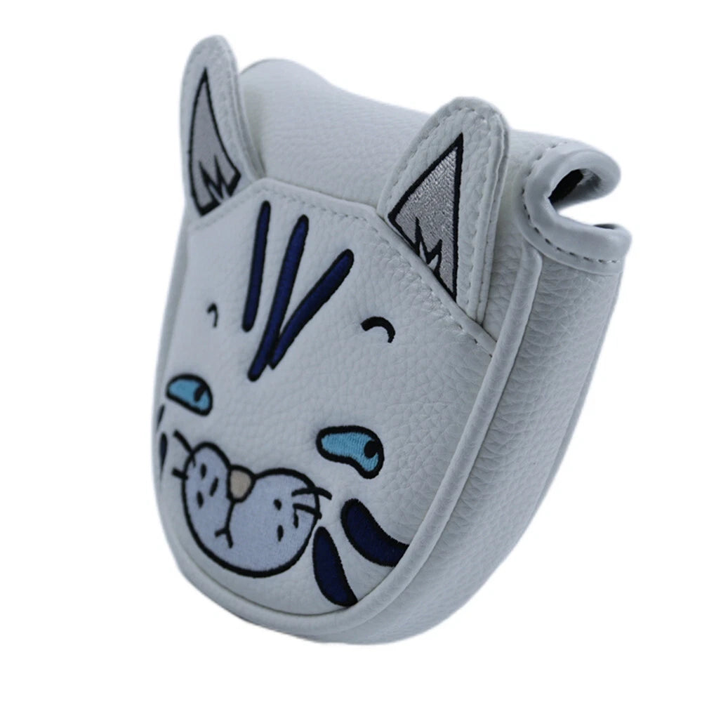 Cute Cat Leather Golf Club Head Cover Fit Titleist Scotty Cameron Mallet Putter 07FC0E-D4 - KOEEK