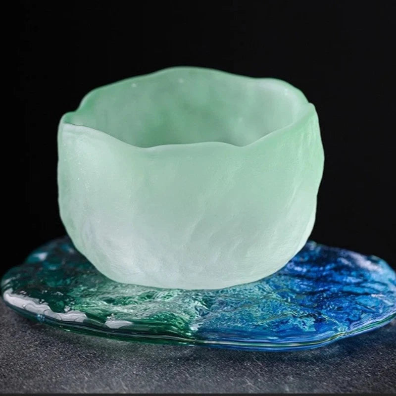 60ml Exquisitely Glacier Teacup Sake Cup Glazed Cup Tea-tasting Cup Teaware 07FC0E-D4 - KOEEK