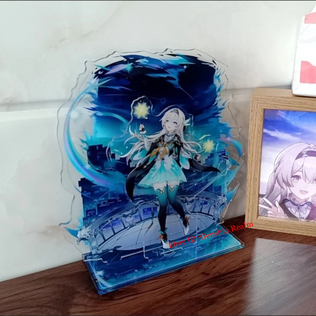 Anime Honkai: Star Rail Firefly Acrylic Desktop Stand Figure Collection Decor 07FC0E-D4 - KOEEK