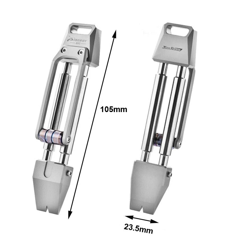 TC4 Titanium Alloy Pocket Multitool Crowbar Portable Outdoor EDC Pry Bar Tool 07FC0E-D4 - KOEEK