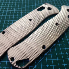 Hot 1Pair Custom MadeTitanium Alloy Handle Scales for Benchmade Bugout 535 Knive 07FC0E-D4 - KOEEK
