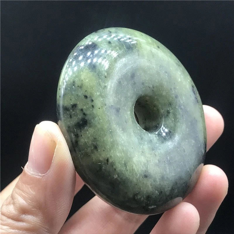 Xiuyu Jade Feng Shui Pendant Hand-Carved Antique Jade Amulet Vintage Stone 07FC0E-D4 - KOEEK
