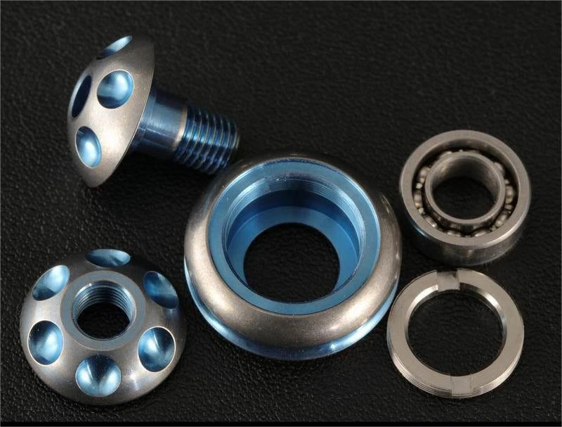 EDC Titanium Knife Lanyard Bead Paracord DIY Necklace Pendant Fidget Spinner Toy 07FC0E-D4 - KOEEK