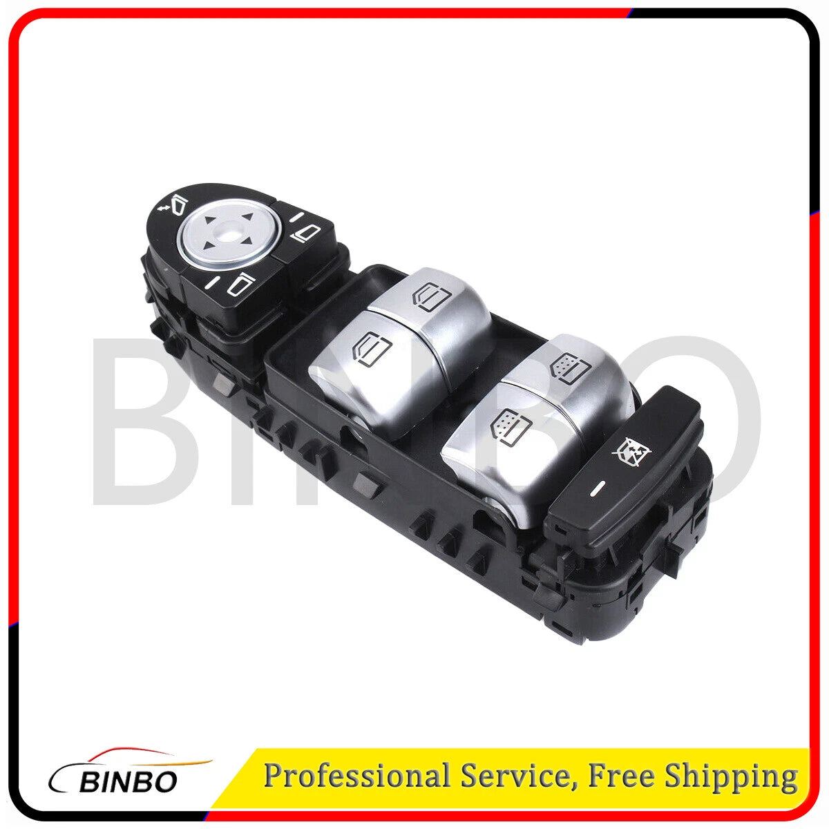 For Mercedes E-W213 W222 2139054803 Left front power window switch all Black 07FC0E-D4 - KOEEK
