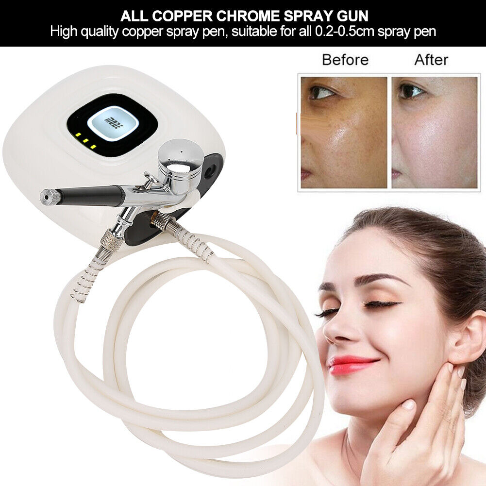 new Oxygen Injection Moisturizing Machine Airbrush Spray Set Tattoo Kit(EU Plug) HGF koeek - KOEEK