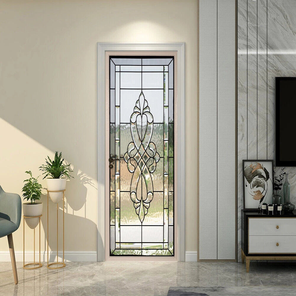 3D Sticker Imitation Glass Door Living Room Door Wall Mural Photo Home Decor 07FC0E-D4 - KOEEK