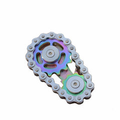 Sprockets Chains Fingertips Spinning Decompression Top Gearwheel Gyro EDC Toys 07FC0E-D4 - KOEEK