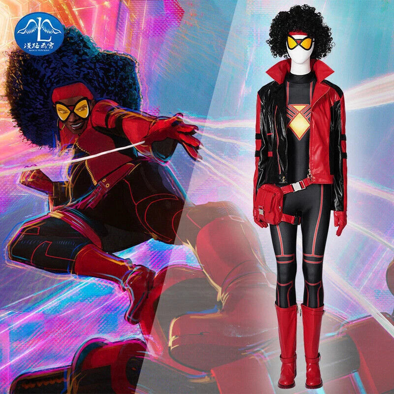 Spider-Woman Across the Spider-Verse Jessica Cosplay Costume Outfit Drew Wig Bag 07FC0E-D4 - KOEEK