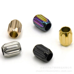 15pcs Steel Bracelet Necklace Beads Paracord Bead EDC Knife Lanyard Beads Crafts 07FC0E-D4 - KOEEK