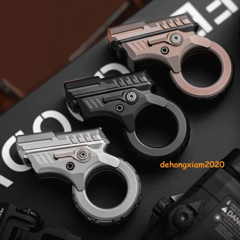 EDC Toy Flip Pushing Slider Gun Fidget Spinner Push Card Ratchet Fingertip Toy 07FC0E-D4 - KOEEK