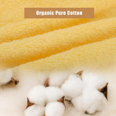 Bath Towel Set,  Cotton Bathroom Towels with Hanging Loops and Nano-Bio 07FC0E-D4 - KOEEK