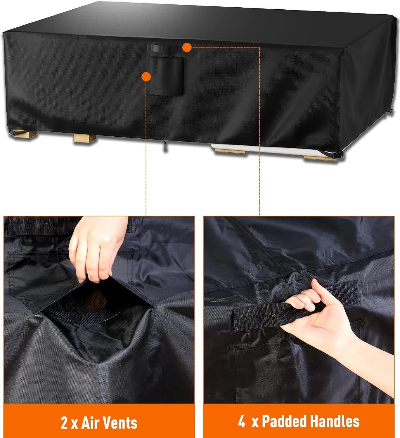 Patio Furniture Cover, Waterproof Furniture Cover, Outdoor Table and Chair Cover 07FC0E-D4 - KOEEK