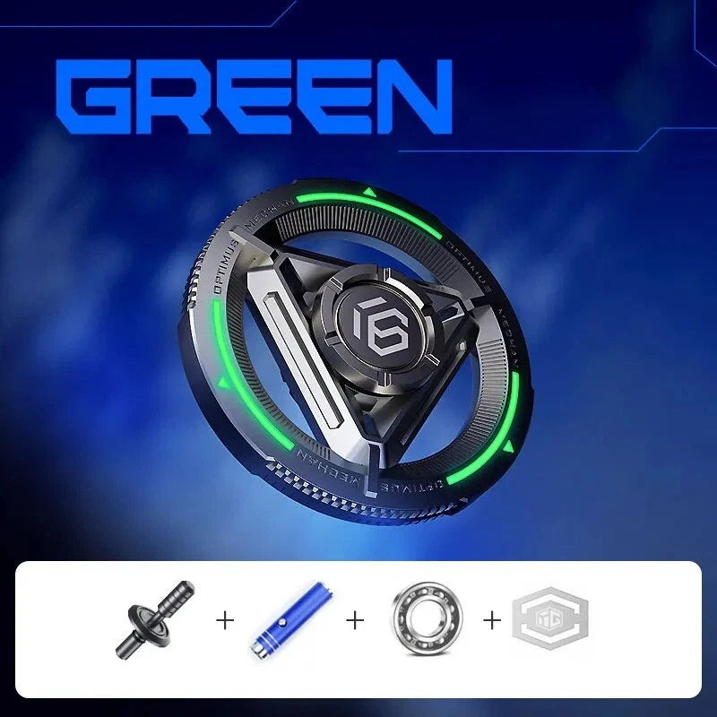 EDC Metal Adult Fidget Toy Commander Luminous Alloy Fidget Spinner ADHD Tool 07FC0E-D4 - KOEEK