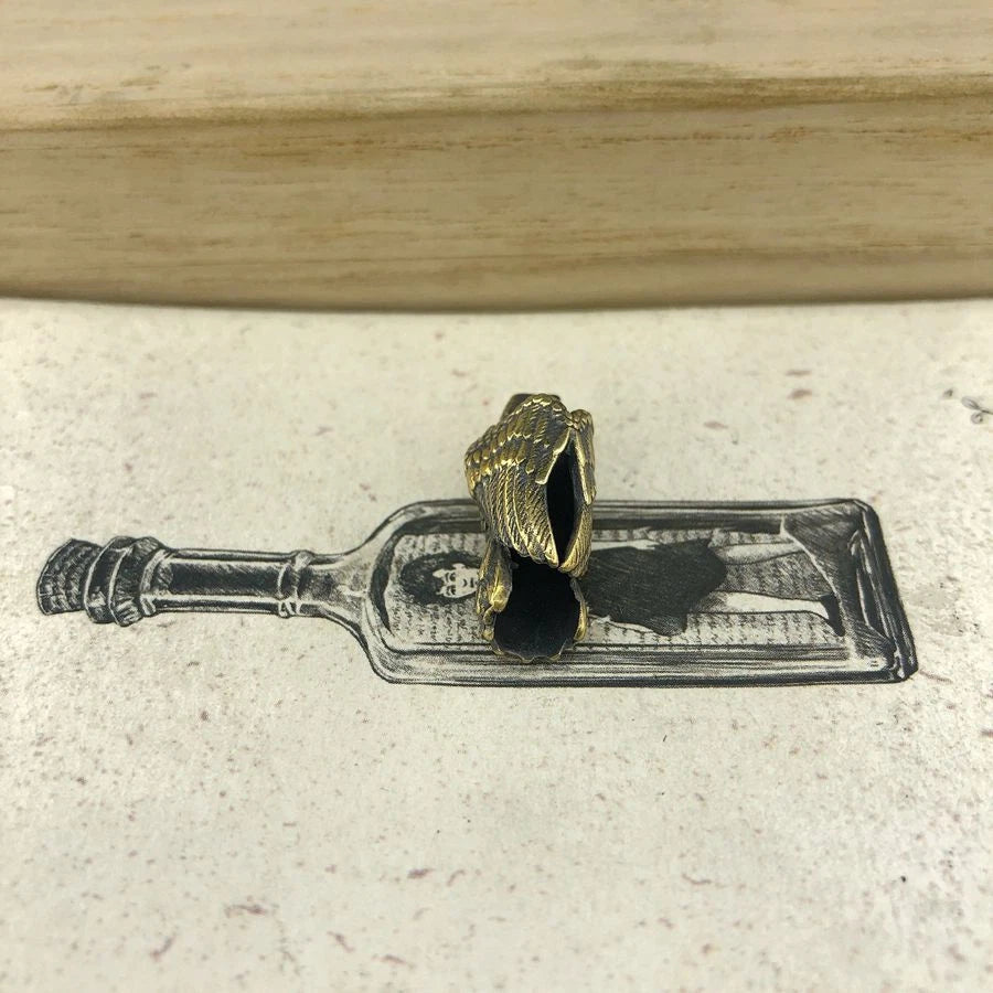 Brass Eagle Lanyard Bead Knife Paracord Beads Zipper Pull Beads Bracelet Beads 07FC0E-D4 - KOEEK
