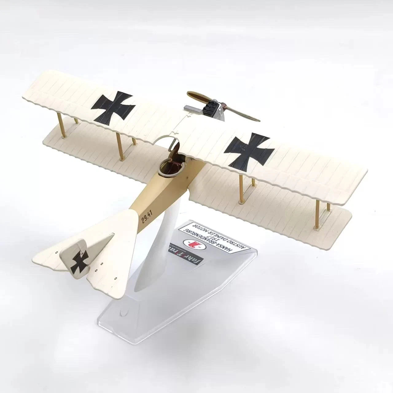 1:72 German Albatros Reconnaissance Aircraft WWI Military Diecast Plastic Model 07FC0E-D4 - KOEEK