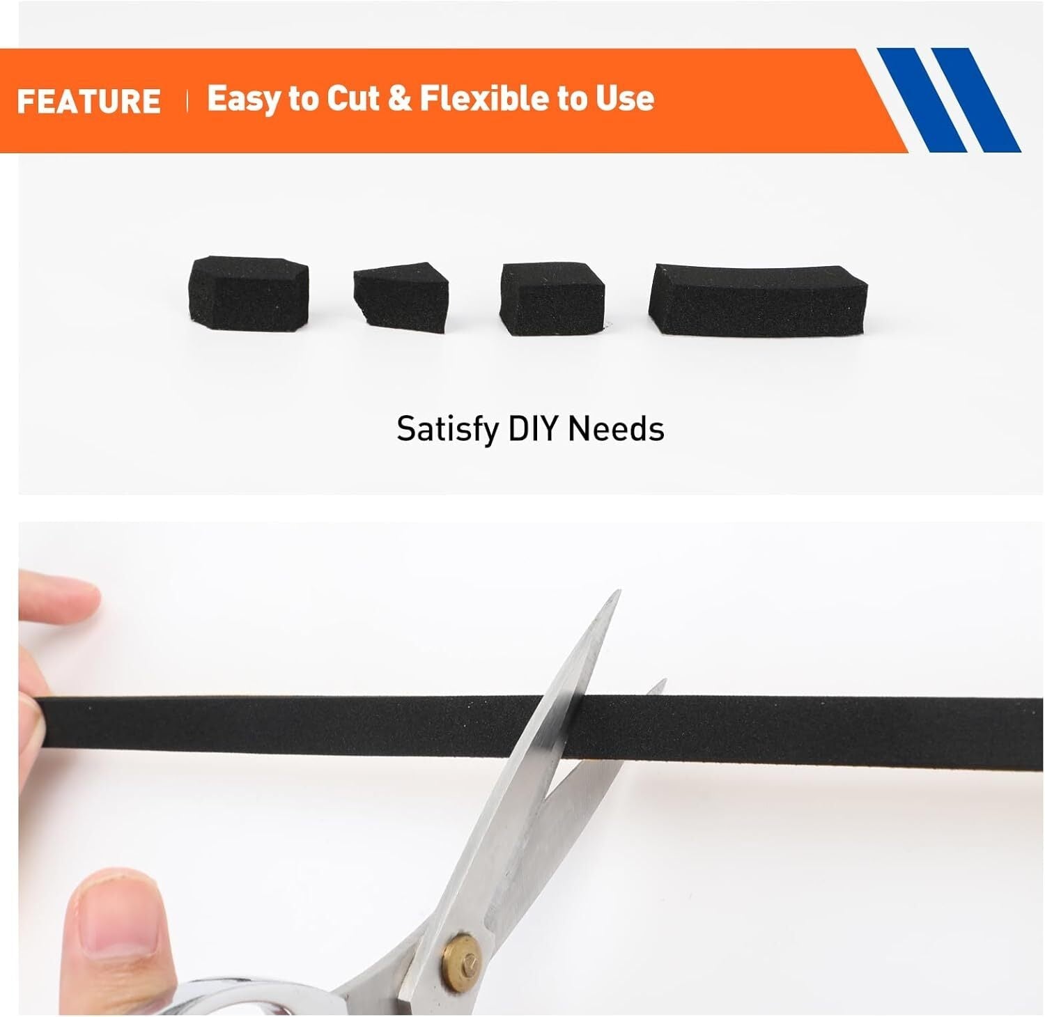 new MAGZO Weather Stripping Door Seal, Inch Wide 1/2in * 1/4in * 26FT, Black MAGZO - KOEEK