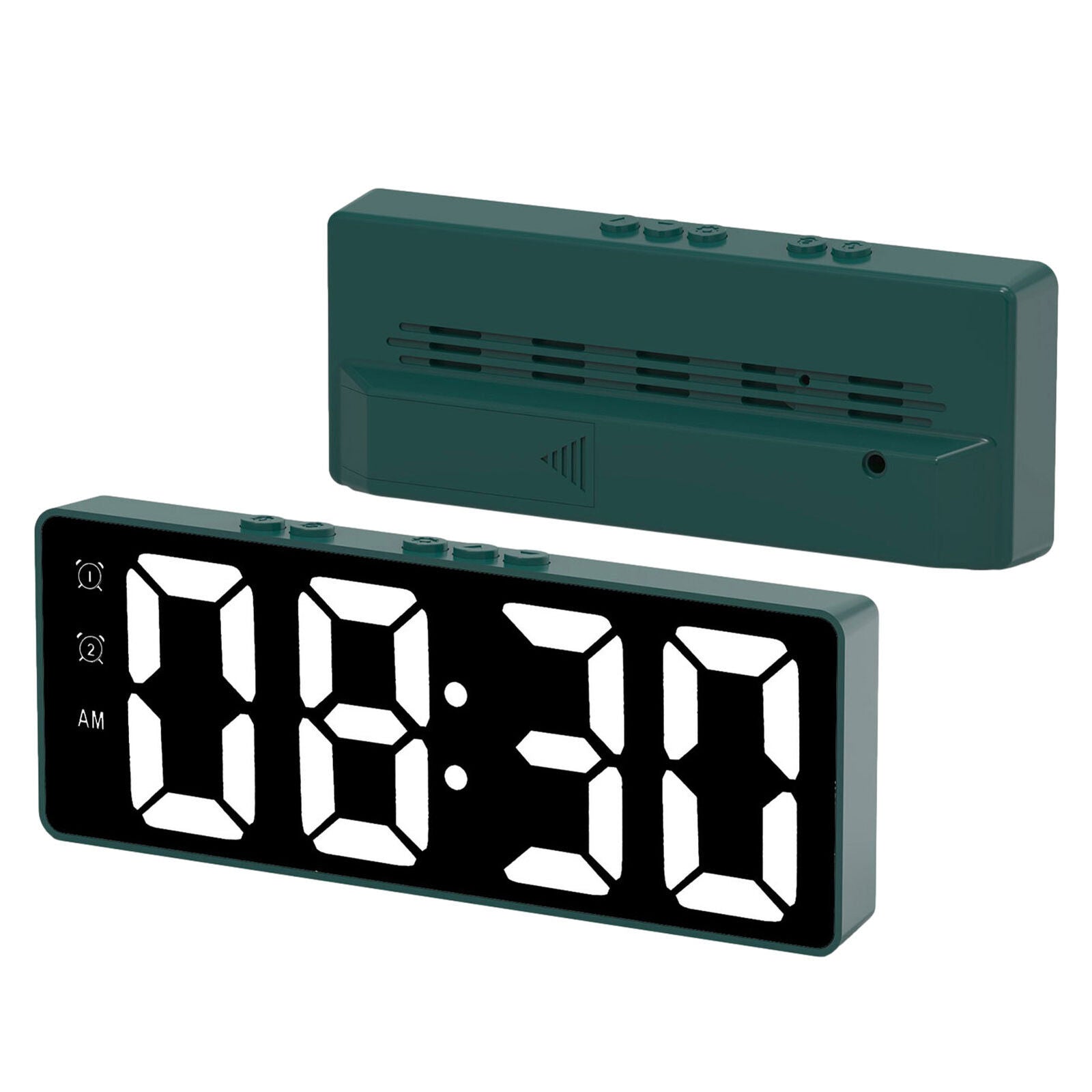 new Bedroom LED Electronic Alarm Clock Small Wall Clock Dimmable With Temperature koeek - KOEEK