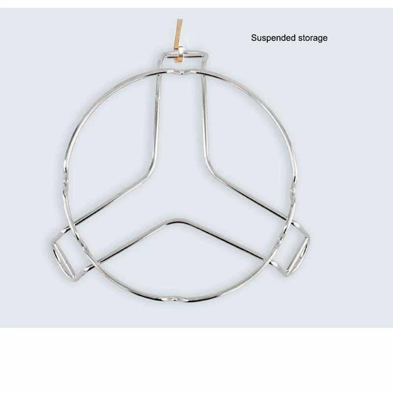 Stainless Steel Kitchen Pot Rack Multi-Layer Insulation Wok Rack Tripod Rack 07FC0E-D4 - KOEEK