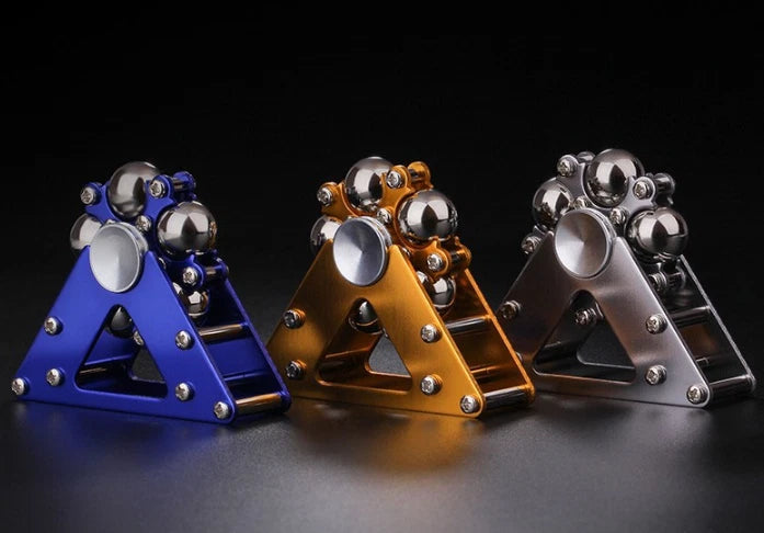 Stainless Steel Hand Twisting Spinning Top Gyro Gyroscope Spinner Top Toys 07FC0E-D4 - KOEEK