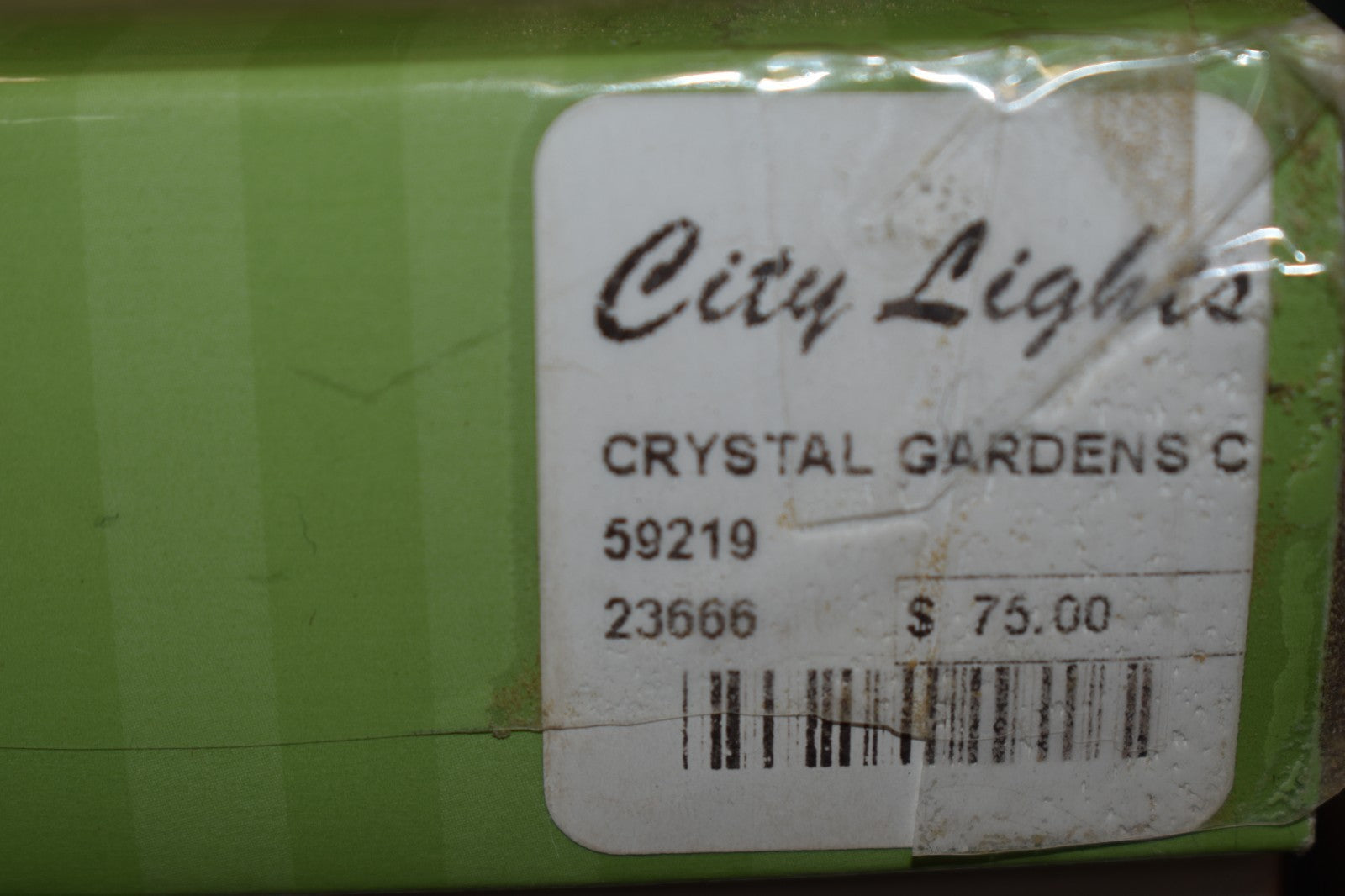 "Crystal Gardens" Conservatory in the box, with lights, Christmas city series 07FC0E-D4 - KOEEK