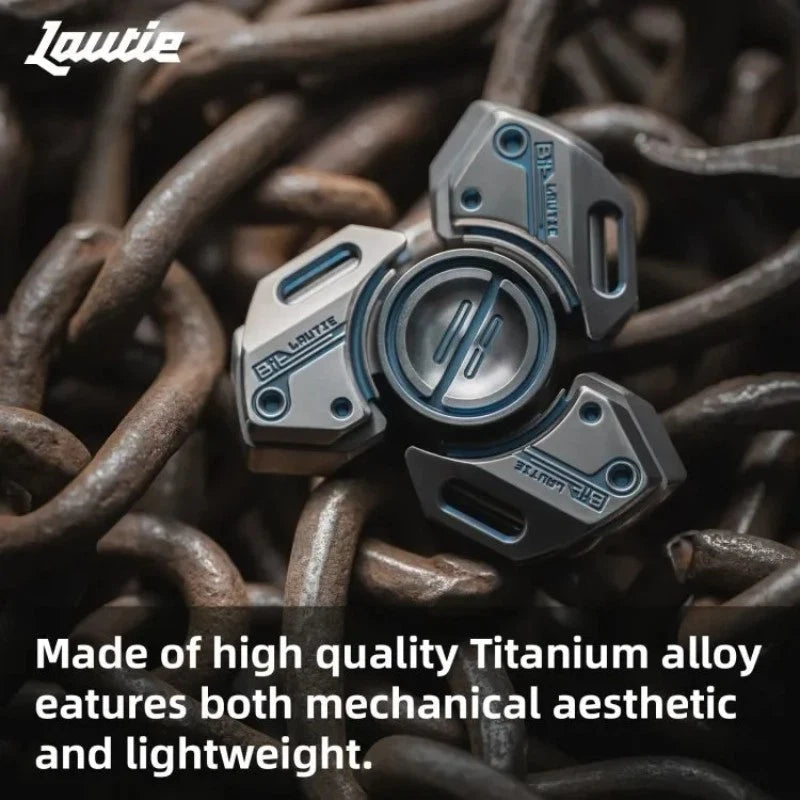 LAUTIE Bit09 Mechanical Style Titanium Blue Fidget Spinner Stress Release Toys 07FC0E-D4 - KOEEK