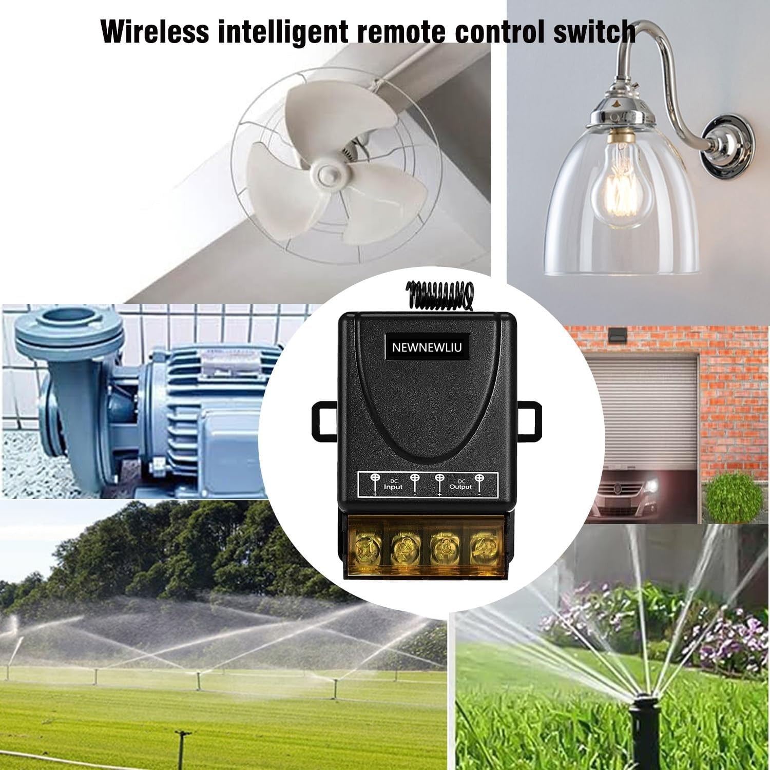 new 12 Volt Remote Switch 12V-72V remote switch, Black 07FC0E-D4 - KOEEK