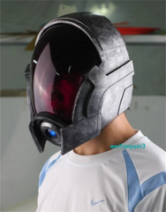 Replica MASS EFFECT Tali Zorah Cosplay Helmet FRP Mask Headwear Halloween Prop 07FC0E-D4 - KOEEK