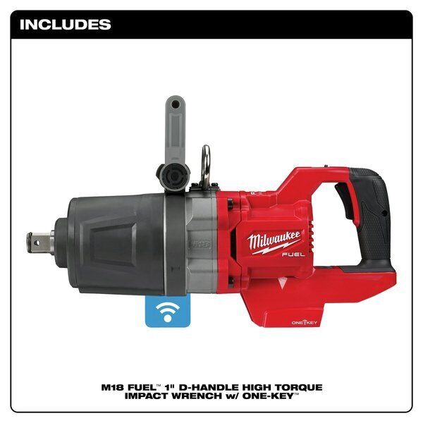 ny Milwaukee Tool 2868-20 M18 Fuel 1 In. D-håndtag slagnøgle med højt moment med