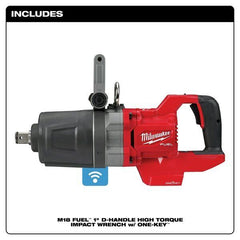 ny Milwaukee Tool 2868-20 M18 Fuel 1 In. D-håndtag slagnøgle med højt moment med