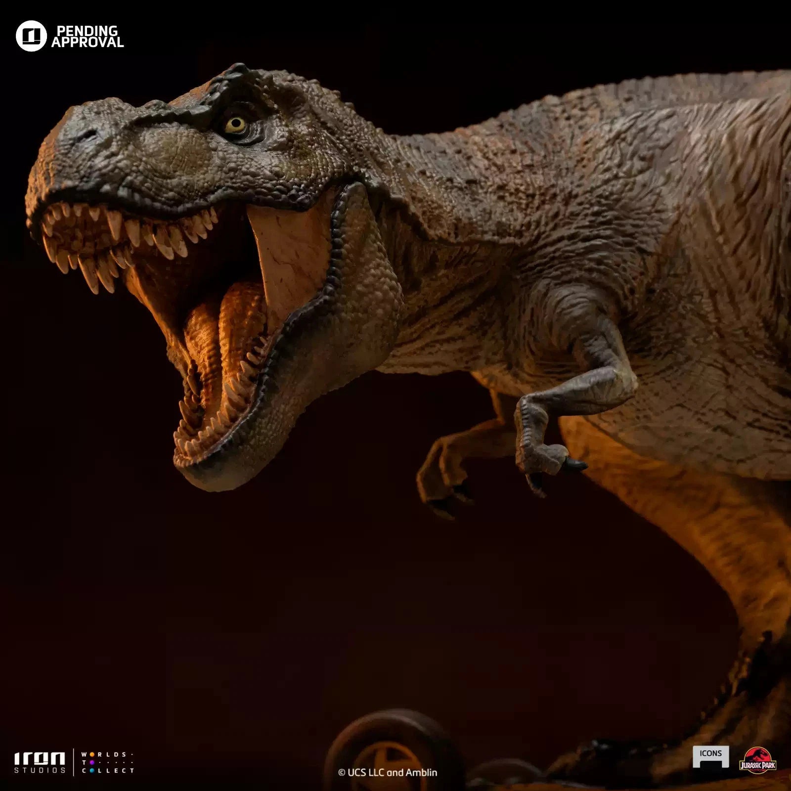 1/10 Iron Studios Dinosaur T-Rex Attack Art Statue Figure Model IN BOX 5.7" 07FC0E-D4 - KOEEK