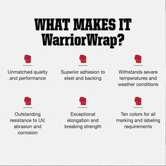 new WarriorWrap General in. x 60 ft. 7 mil Vinyl Yellow,White,Violet 07FC0E-D4 - KOEEK