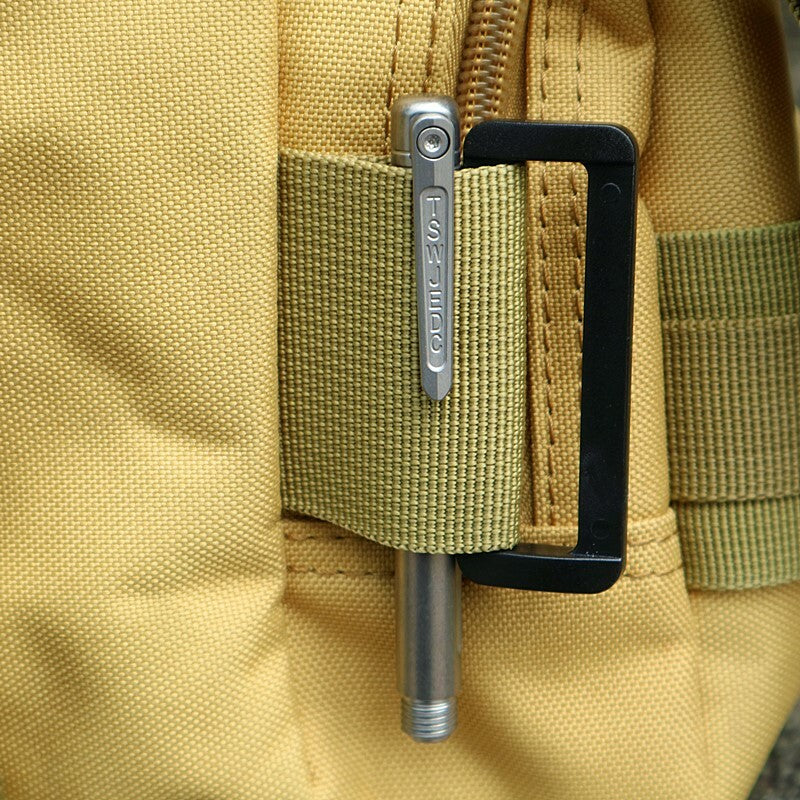 EDC Titanium Pocket Signature Pen Ballpoint Pen Outdoor Portable Travel Tools 07FC0E-D4 - KOEEK