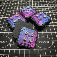 3D Printing Gradient Square Haptic Slider Fidget Clicker EDC Adult Fidget Toys 07FC0E-D4 - KOEEK