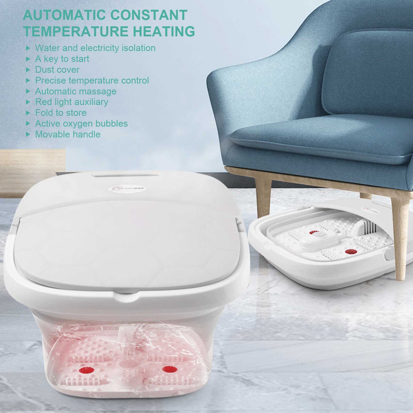 new Spa Bath Massager Electric Household Bath Machine Massager(EU Plug ) HGF koeek - KOEEK