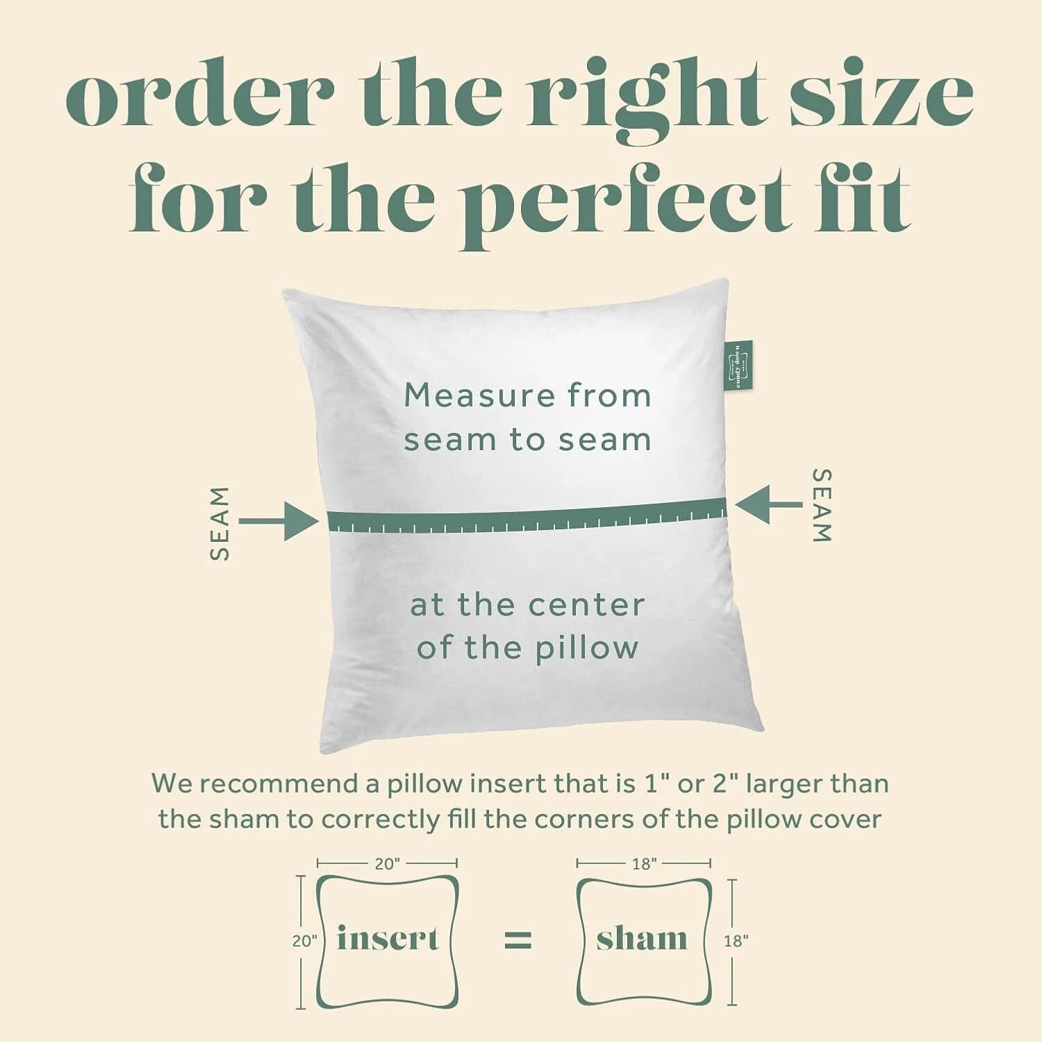 26x26 Decorative pillow insert, down and feather filled,  cotton cover. 07FC0E-D4 - KOEEK
