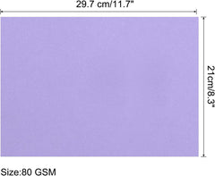 new MECCANIXITY 100 Sheets Colored Copy Paper 8 Inch Printer Light Purple MECCANIXITY - KOEEK