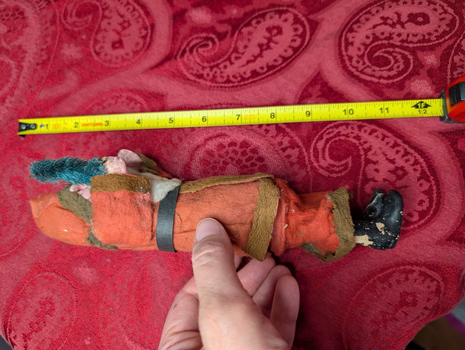 Antique German Belsnickel Father Santa 9” Candy Container Christmas Decor Paper CANDY - KOEEK