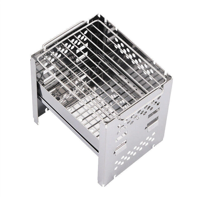 Titanium Wood Stove Lightweight Folding Outdoor Camping Stove Cooking Burners 07FC0E-D4 - KOEEK